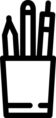 Pencil Can Craft Design Svg File, Free Vectors File